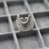 Silver Cat Kitten Ring