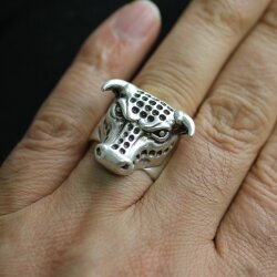 Bull Heads Rings