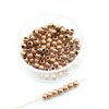 100 Antique Copper Brass Beads, Metal Spacer Beads, 4 mm (Ø 1,6 mm) ca. 19 gr