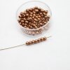 100 Antique Copper Brass Beads, Metal Spacer Beads, 4 mm (Ø 1,6 mm) ca. 19 gr