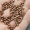 100 Antique Copper Brass Beads, Metal Spacer Beads, 4 mm (Ø 1,6 mm) ca. 19 gr