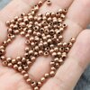 100 Antique Copper Brass Beads, Metal Spacer Beads, 4 mm (Ø 1,6 mm) ca. 19 gr