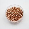 100 Rosegold Brass Beads, Metal Spacer Beads, 4 mm (Ø 1,6 mm) ca. 19 gr