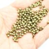 100 Raw Brass Beads, Metal Spacer Beads, 4 mm (Ø 1,6 mm) ca. 19 gr