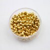 100 Gold Brass Beads, Metal Spacer Beads, 4 mm (Ø 1,6 mm) ca. 19 gr