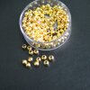 100 Gold Messingperlen Rund Perlen 4 mm (Ø 1,6 mm) ca. 19 gr