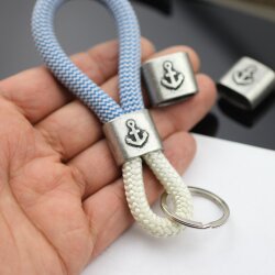 1 Anchor Keychain Findings Dark Silver