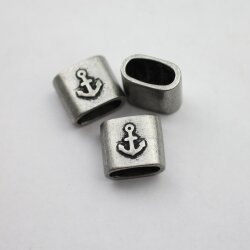 1 Anchor Keychain Findings Dark Silver