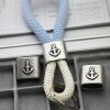 1 Anchor Keychain Findings Dark Silver