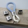 1 Anchor Keychain Findings Dark Silver