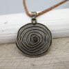 Antique Brass Spiral Pendant