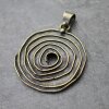 Antique Brass Spiral Pendant