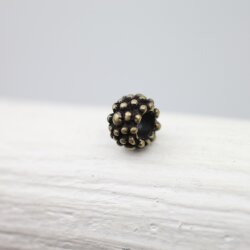 10 Metal Berry Beads, Antique Bronze