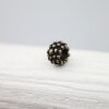 10 Metal Berry Beads, Antique Bronze