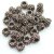 10 Metall Perlen Brombeeren, altkupfer