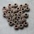 10 Metal Berry Beads, Antique Copper