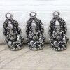 10 Dark Silver Elephant Ganesha Charms Pendants