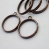 5 Antique Copper Round Hollow Frame Glue Blank, Open Bezel Blank Frame, Resin Jewelry Findings