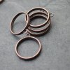 5 Antique Copper Round Hollow Frame Glue Blank, Open Bezel Blank Frame, Resin Jewelry Findings