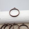 5 Antique Copper Round Hollow Frame Glue Blank, Open Bezel Blank Frame, Resin Jewelry Findings