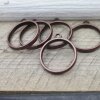 5 Antique Copper Round Hollow Frame Glue Blank, Open Bezel Blank Frame, Resin Jewelry Findings