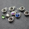 20 Antique Silver Pendants Settings for Swarovski and Preciosa Crystal 8 mm