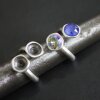 5 Antique Silver Ring Settings for Swarovski and Preciosa Crystal 8 mm