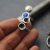 5 Antique Silver Ring Settings for Swarovski and Preciosa Crystal 8 mm