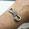 1 Dark Silver Bracelet Connector Charms