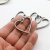 5 Dark Silver Heart Hollow Frame Glue Blank, Drop Open Bezel Blank Frame, Resin Jewelry Findings