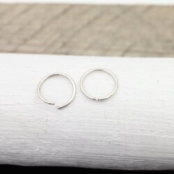 50 Antique Silver Jump Rings 14 mm