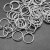 50 Antique Silver Jump Rings 14 mm