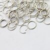 50 Antique Silver Jump Rings 14 mm