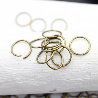 50 Antique Bronze Jump Rings 14 mm