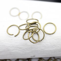 50 Antique Bronze Jump Rings 14 mm