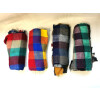 Remnant SALE XXL Plaid Snuggle Wool Scarf Fringed Scarf Squares Multicoloured Unisex