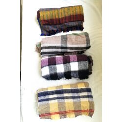 Remnant SALE XXL Snuggle Wool Scarf Fringed Scarf Big...