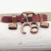 5 Antique Copper Hook Bracelet Clasp Sets