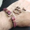 5 Antique Copper Hook Bracelet Clasp Sets