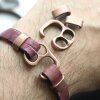 5 Antique Copper Hook Bracelet Clasp Sets