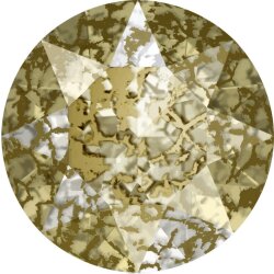 327 Crystal Gold Patina