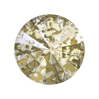 327 Crystal Gold Patina